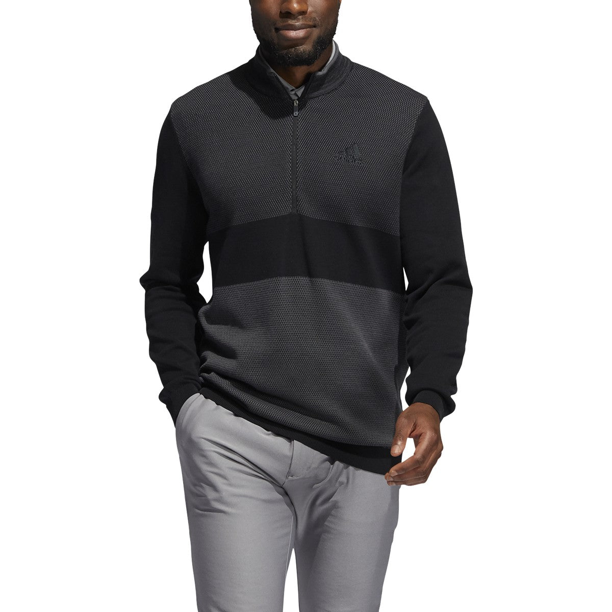 adidas Sport Quarter Zip Sweater - Mens Golf