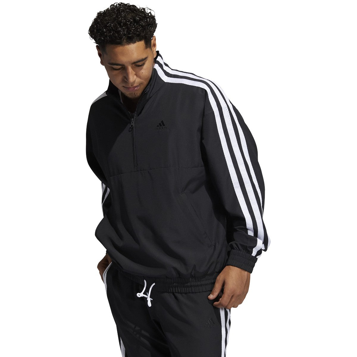 adidas Summer Legend Quarter Zip Windbreaker - Mens Basketball