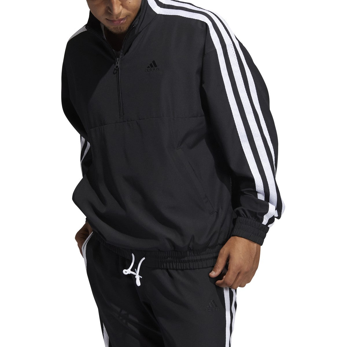 adidas Summer Legend Quarter Zip Windbreaker - Mens Basketball