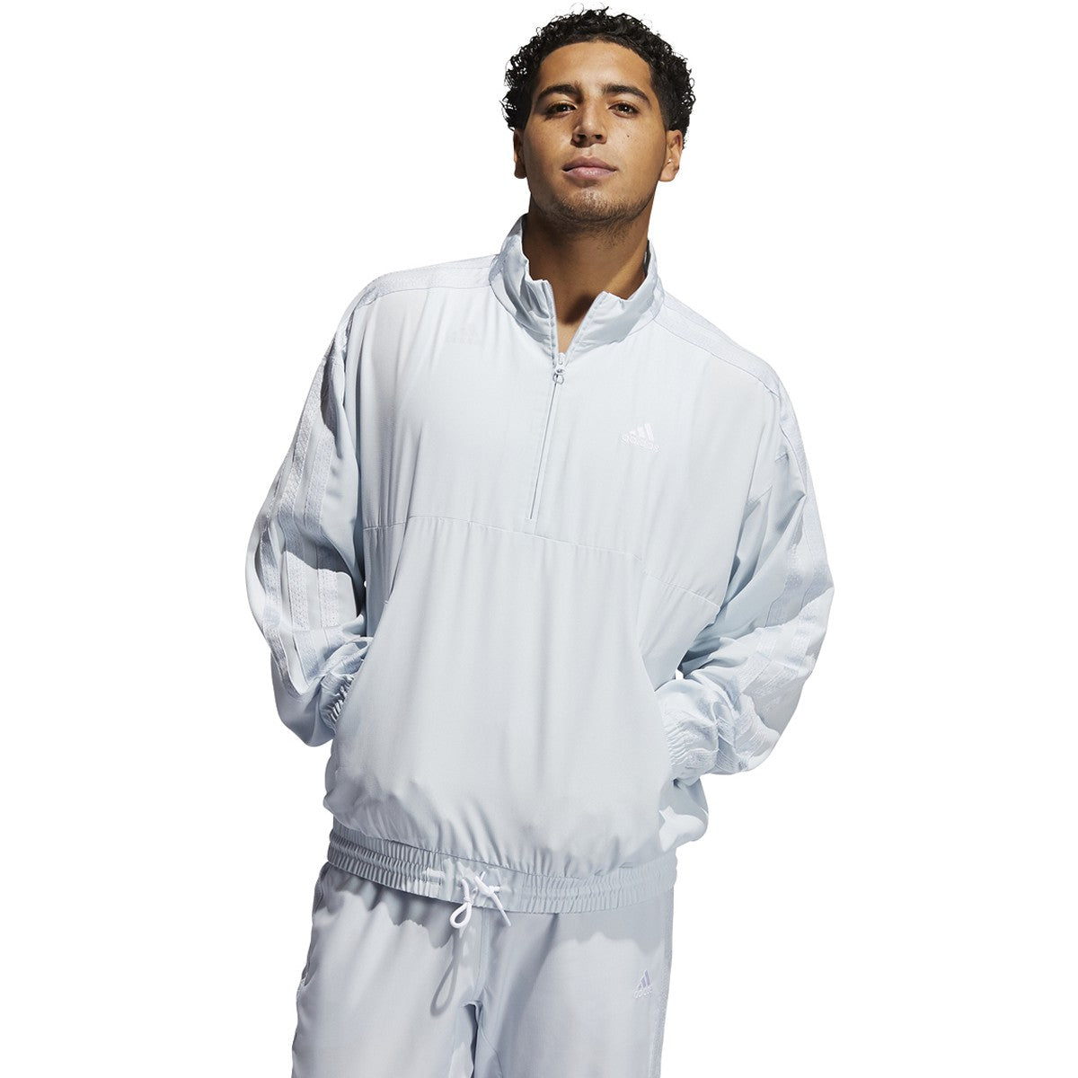 adidas Summer Legend Quarter Zip Windbreaker - Mens Basketball