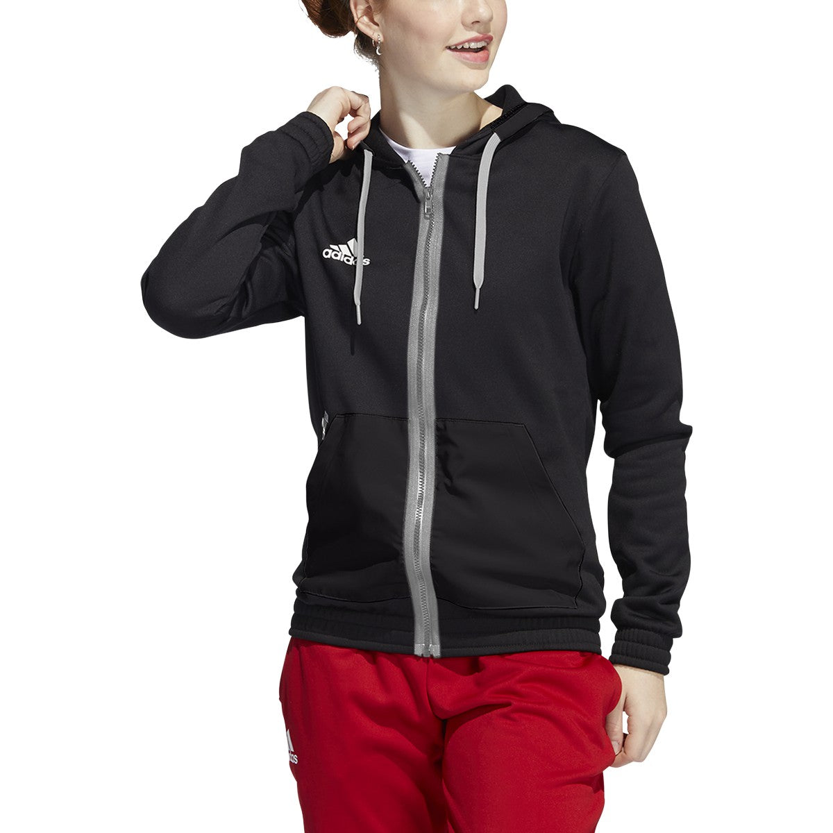 adidas Team Issue Womens Full Zip Hoodie