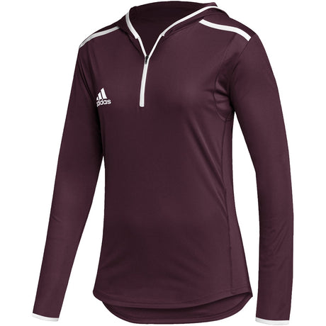 adidas Team Issue Womens Long Sleeve Hooded Tee