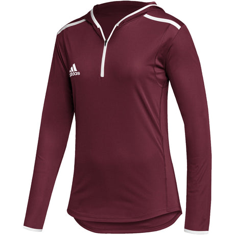 adidas Team Issue Womens Long Sleeve Hooded Tee