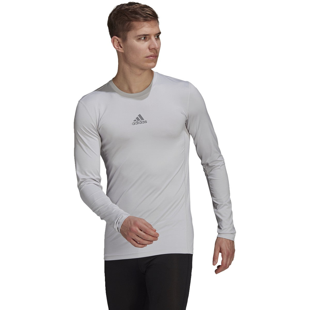 adidas Techfit Long Sleeve Mens Soccer Compression Shirt
