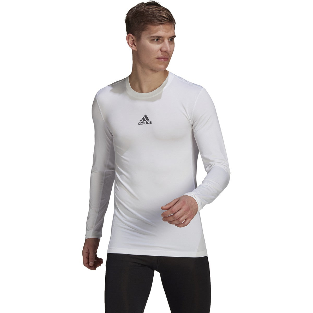 adidas Techfit Long Sleeve Mens Soccer Compression Shirt