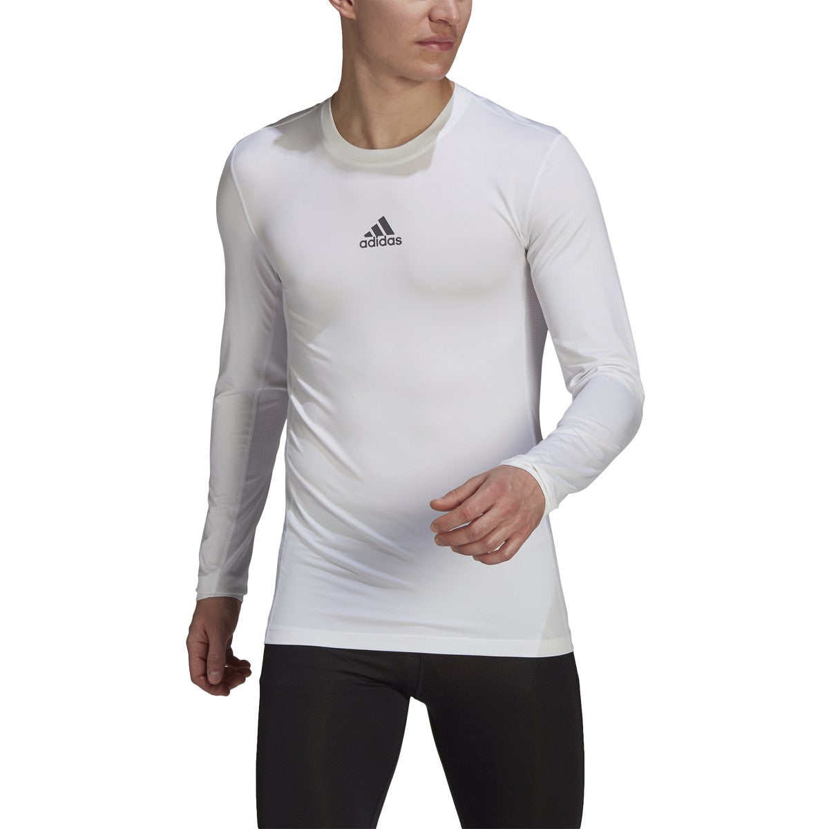 adidas Techfit Long Sleeve Mens Soccer Compression Shirt