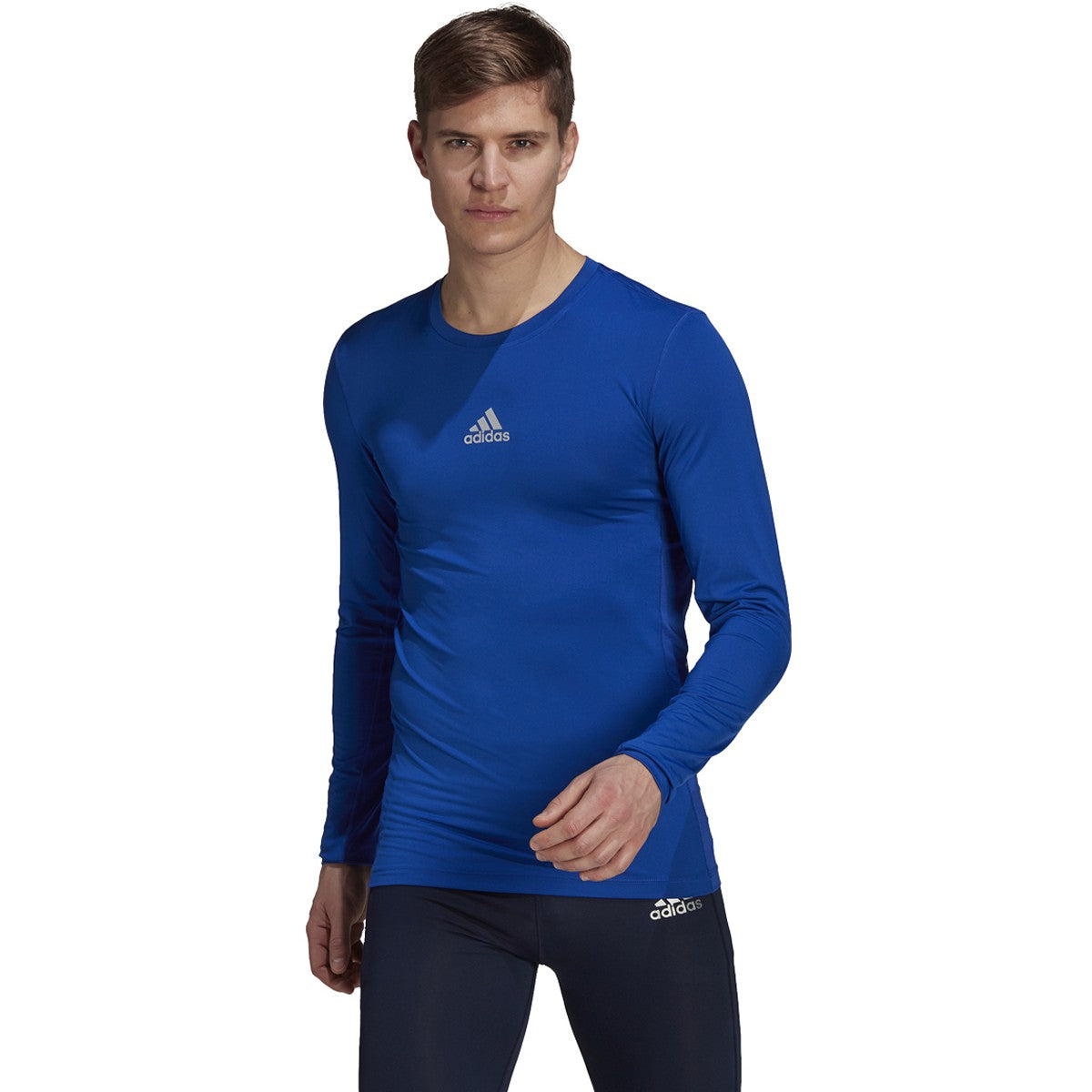 adidas Techfit Long Sleeve Mens Soccer Compression Shirt