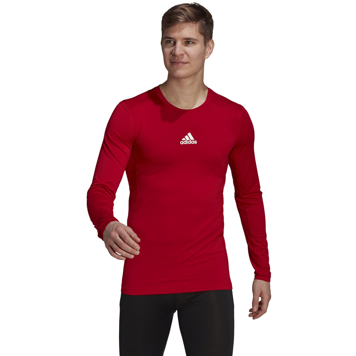 adidas Techfit Long Sleeve Mens Soccer Compression Shirt
