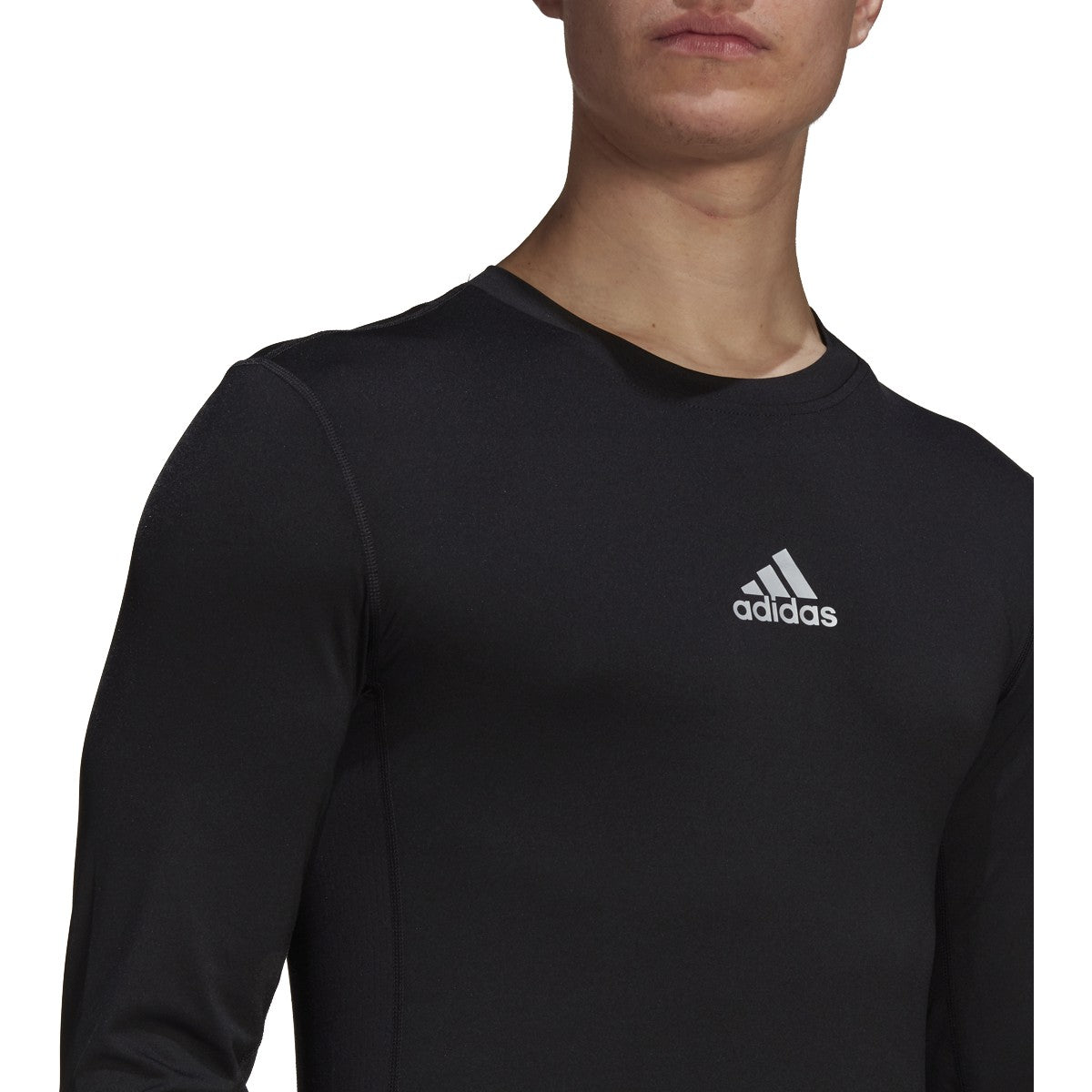 adidas Techfit Long Sleeve Mens Soccer Compression Shirt
