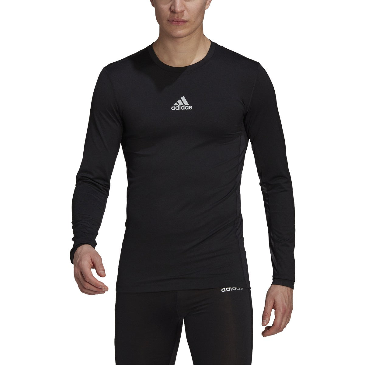 adidas Techfit Long Sleeve Mens Soccer Compression Shirt