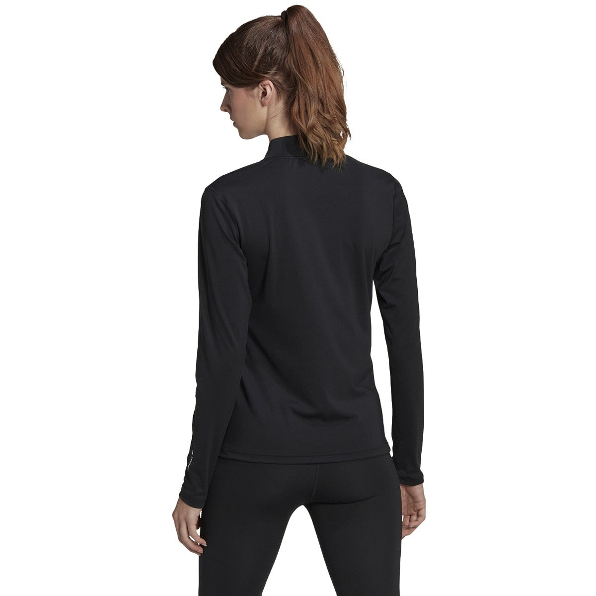 adidas Techfit Womens Long Sleeve Quarter Zip Training Top