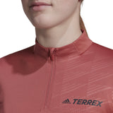 adidas Terrex Multi Womens Half Zip Long Sleeve Tee