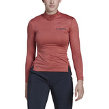 adidas Terrex Multi Womens Half Zip Long Sleeve Tee