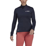 adidas Terrex Multi Womens Half Zip Long Sleeve Tee