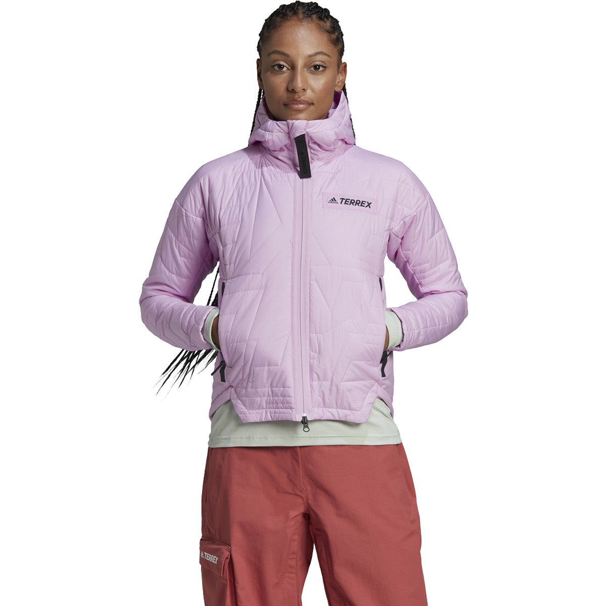 adidas Terrex MyShelter Womens Hooded Hiking Jacket with Primaloft