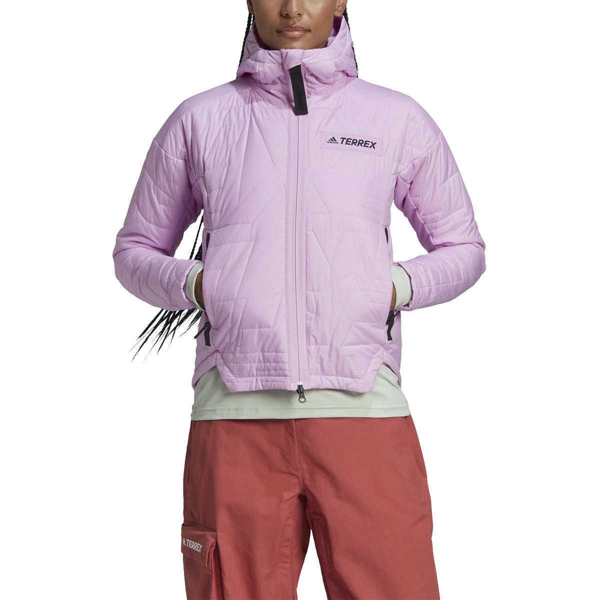 adidas Terrex MyShelter Womens Hooded Hiking Jacket with Primaloft