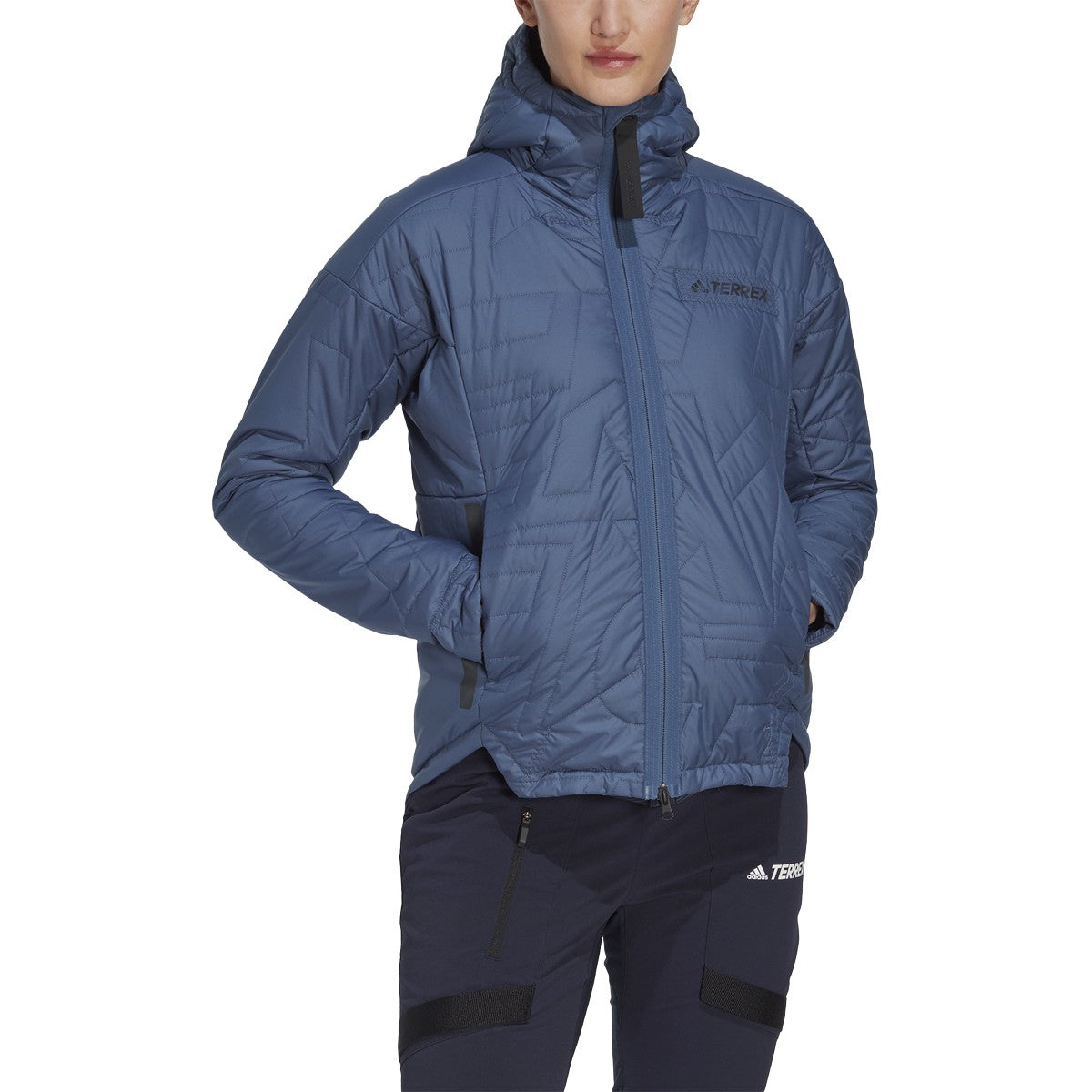 adidas Terrex MyShelter Womens Hooded Hiking Jacket with Primaloft