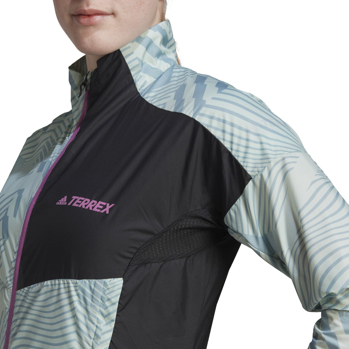 adidas Terrex Printed Womens Trail Running Windbreaker