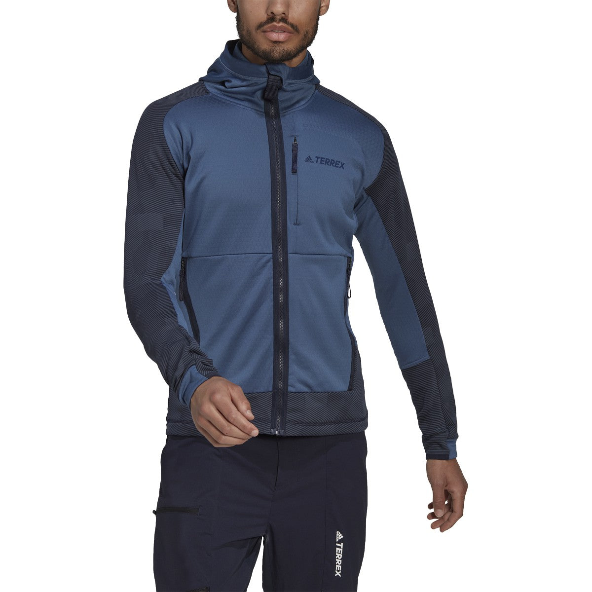 adidas Terrex Tech Fleece Hooded Jacket - Mens Hiking