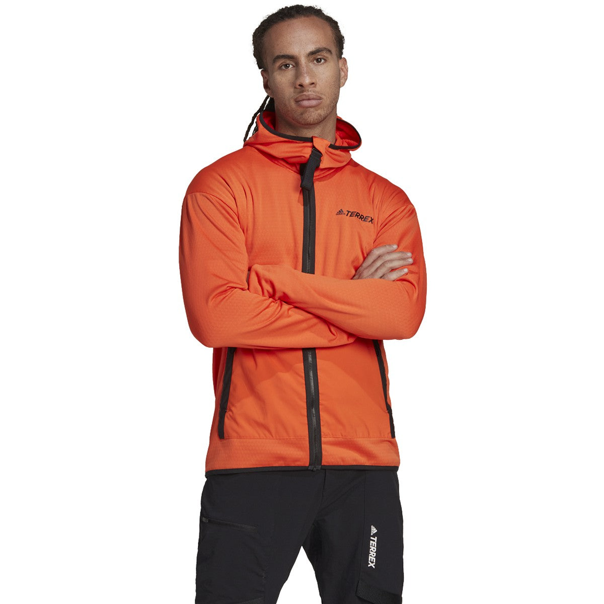 adidas Terrex Tech Flooce Mens Light Hooded Fleece Jacket