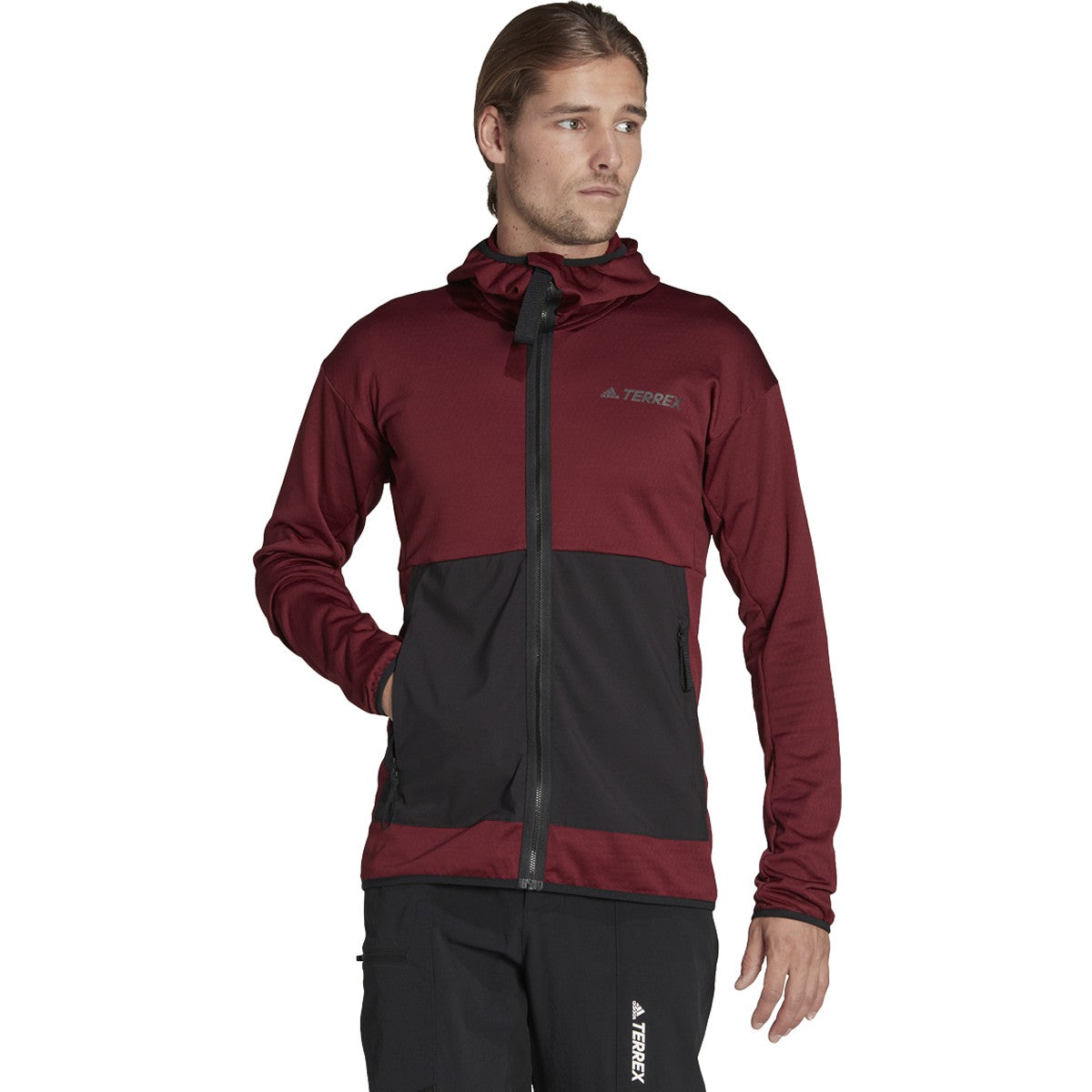 adidas Terrex Tech Flooce Mens Light Hooded Fleece Jacket