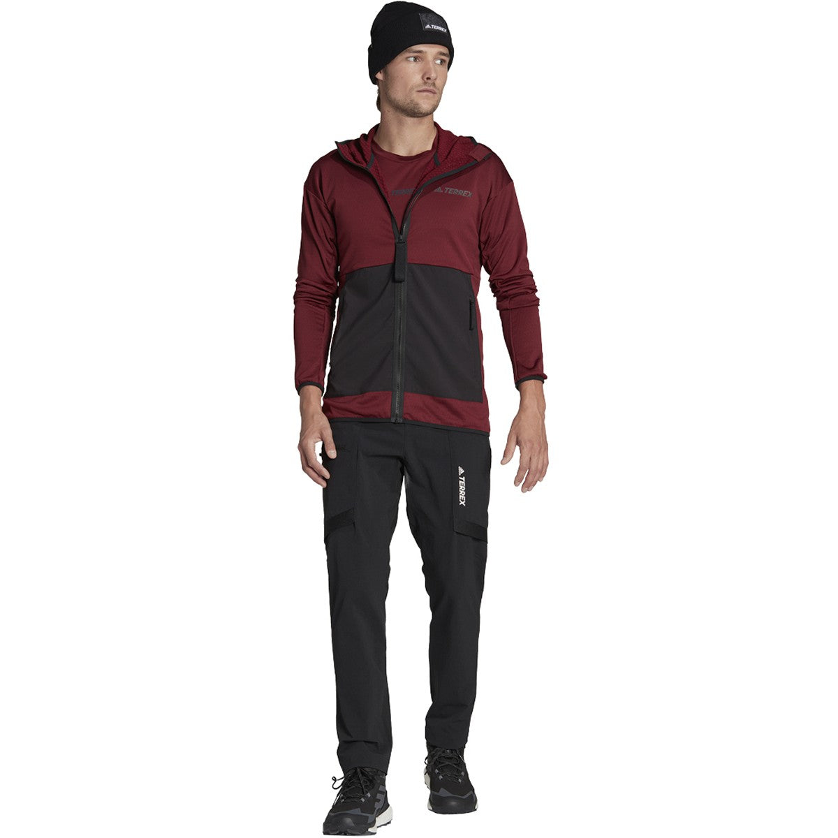 adidas Terrex Tech Flooce Mens Light Hooded Fleece Jacket