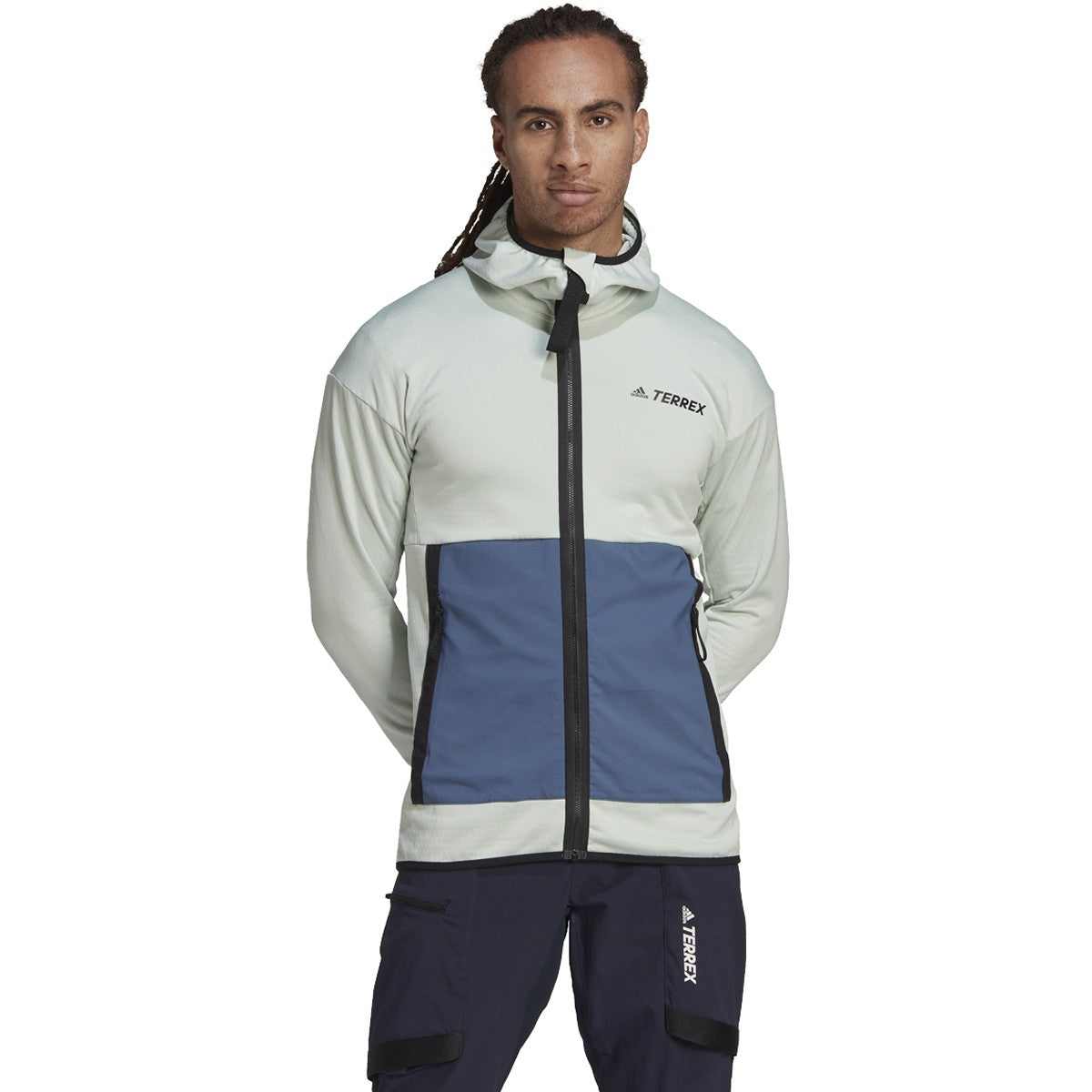adidas Terrex Tech Flooce Mens Light Hooded Fleece Jacket