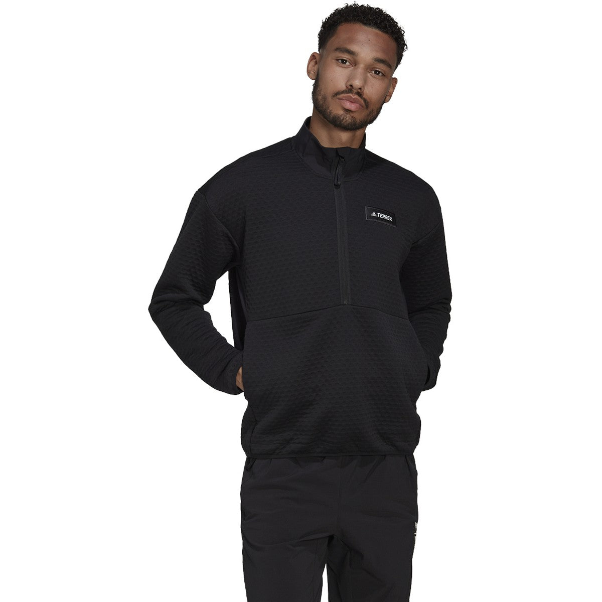 adidas Terrex Utilitas Mens Half Zip Hiking Fleece