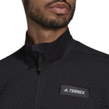 adidas Terrex Utilitas Mens Half Zip Hiking Fleece