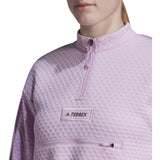 adidas Terrex Utilitas Womens Half Zip Hiking Fleece Sweatshirt