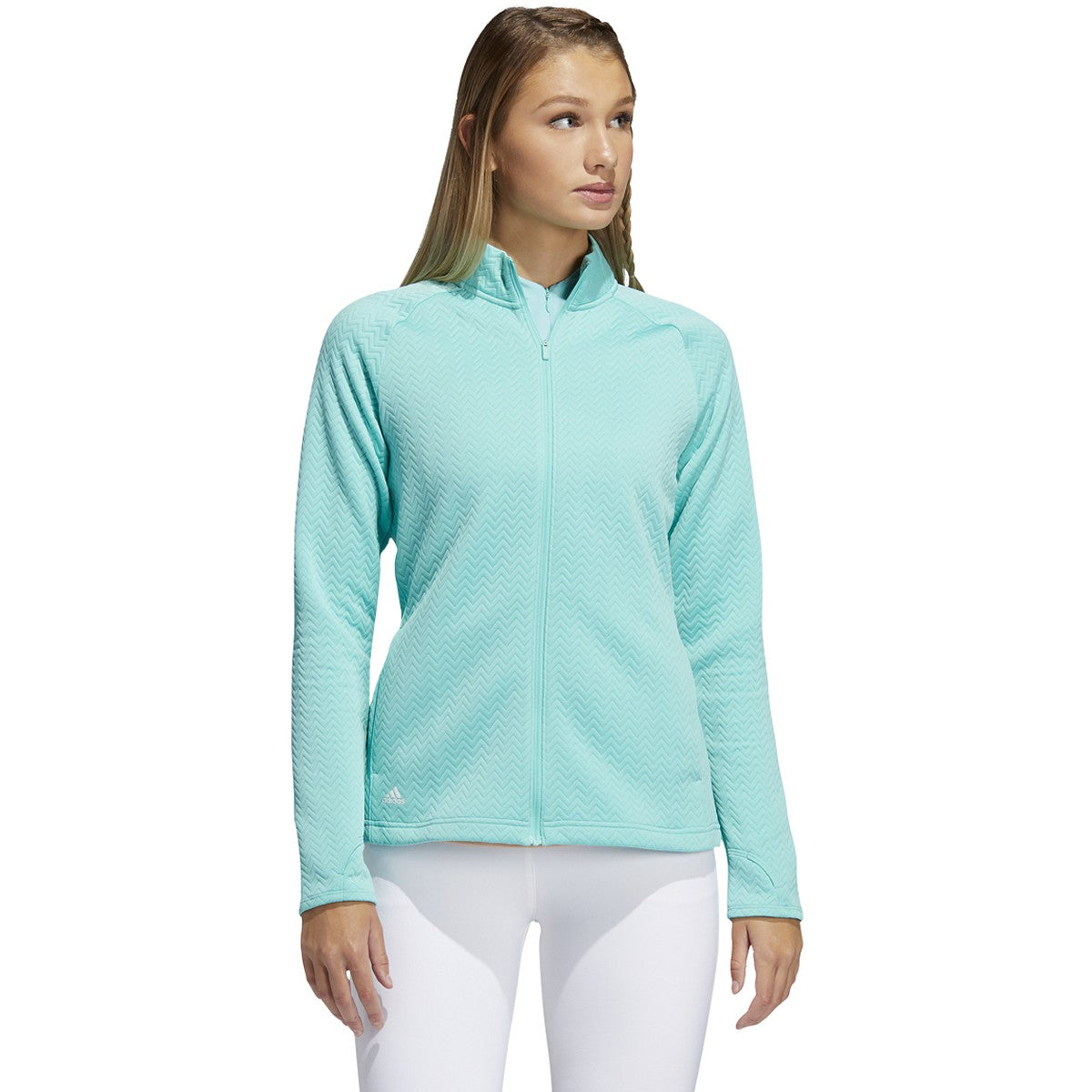 adidas Textured Full Zip Layered Jacket - Womens Golf