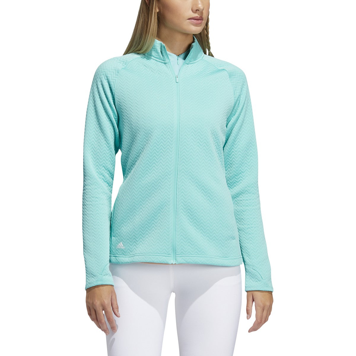 adidas Textured Full Zip Layered Jacket - Womens Golf