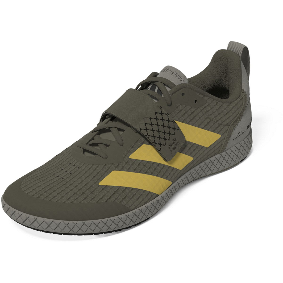 adidas The Total Strength Training Mens Weightlifting Shoes in Olive Green