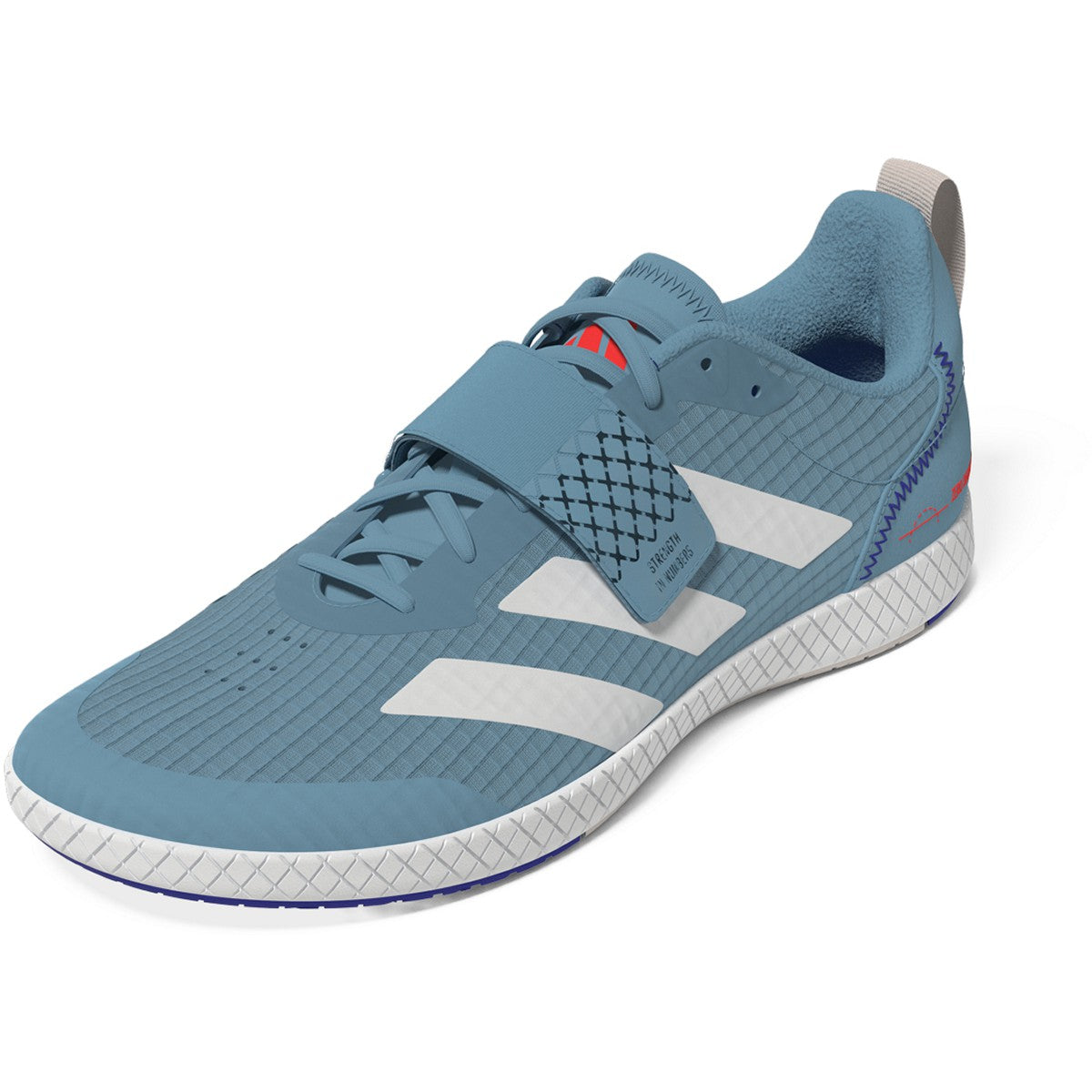 adidas The Total Strength Training Mens Weightlifting Shoes in Light Blue