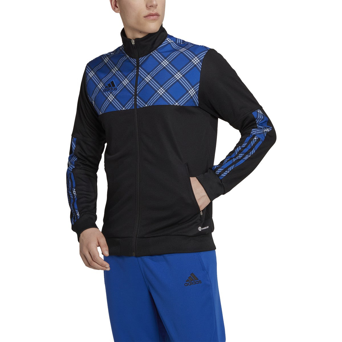 adidas Tiro Plaid Mens Track Jacket