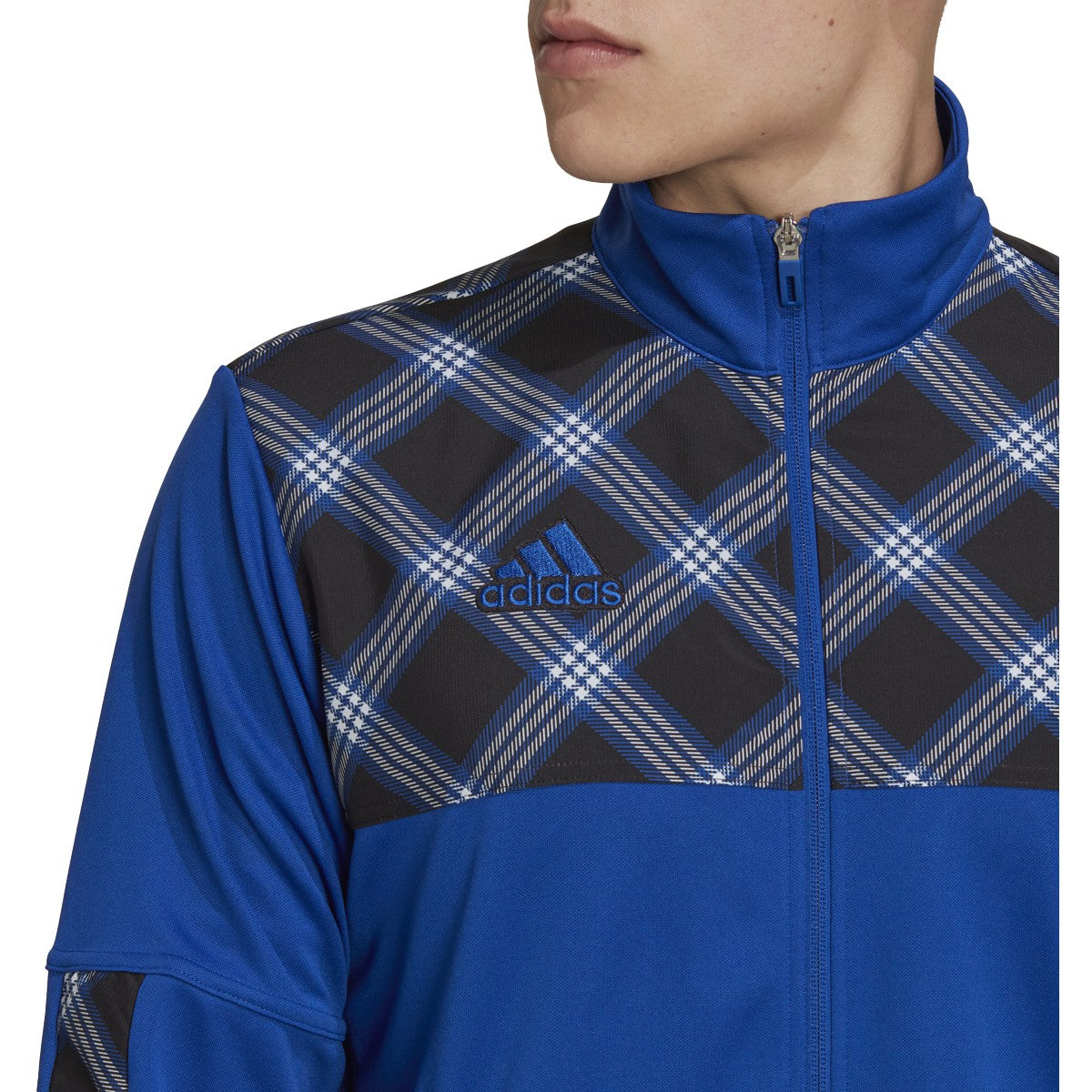 adidas Tiro Plaid Mens Track Jacket