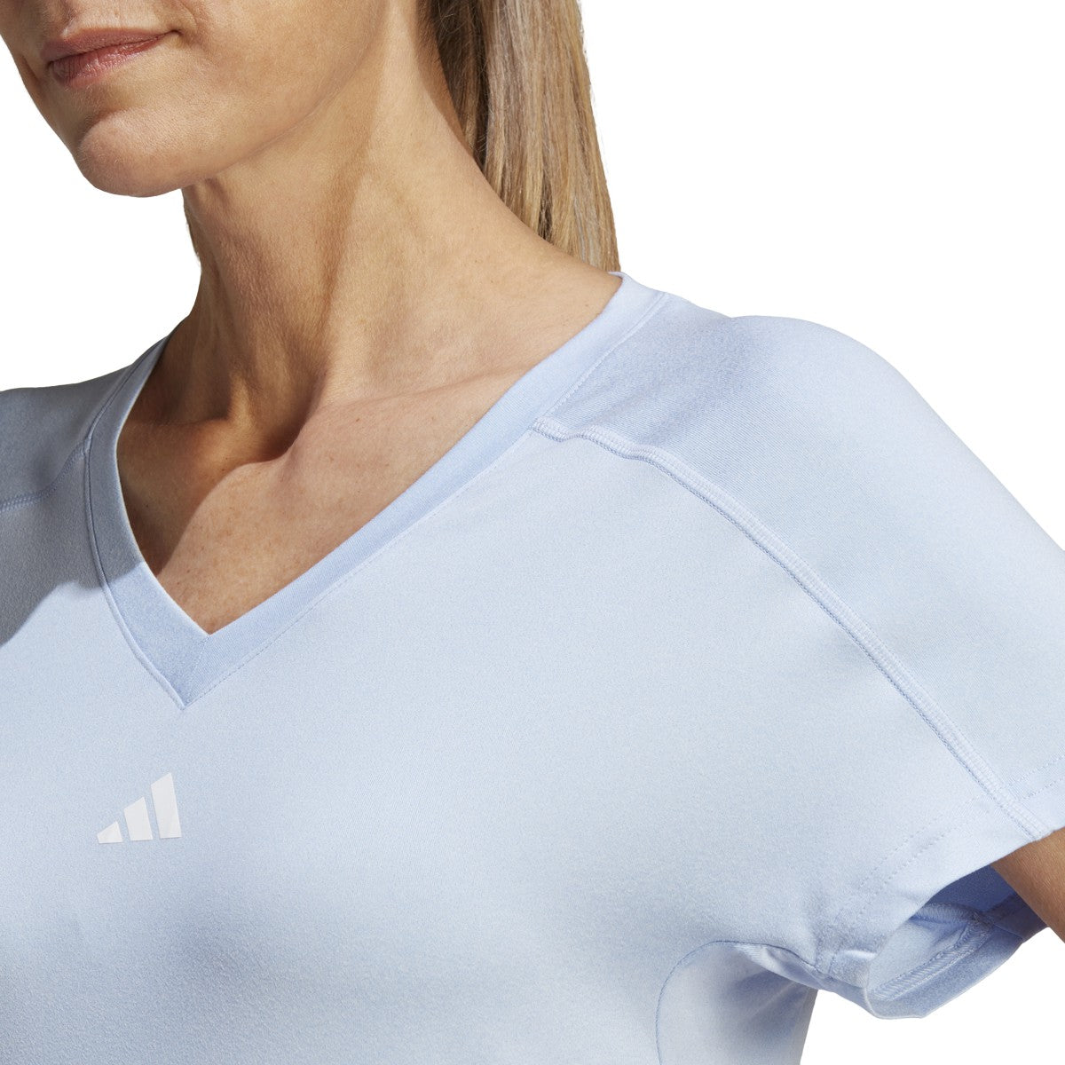 adidas Train Essentials Minimal V Neck Womens Tshirt