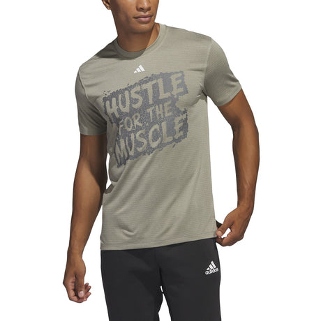adidas Training Hustle For The Muscle Graphic Mens T-Shirt