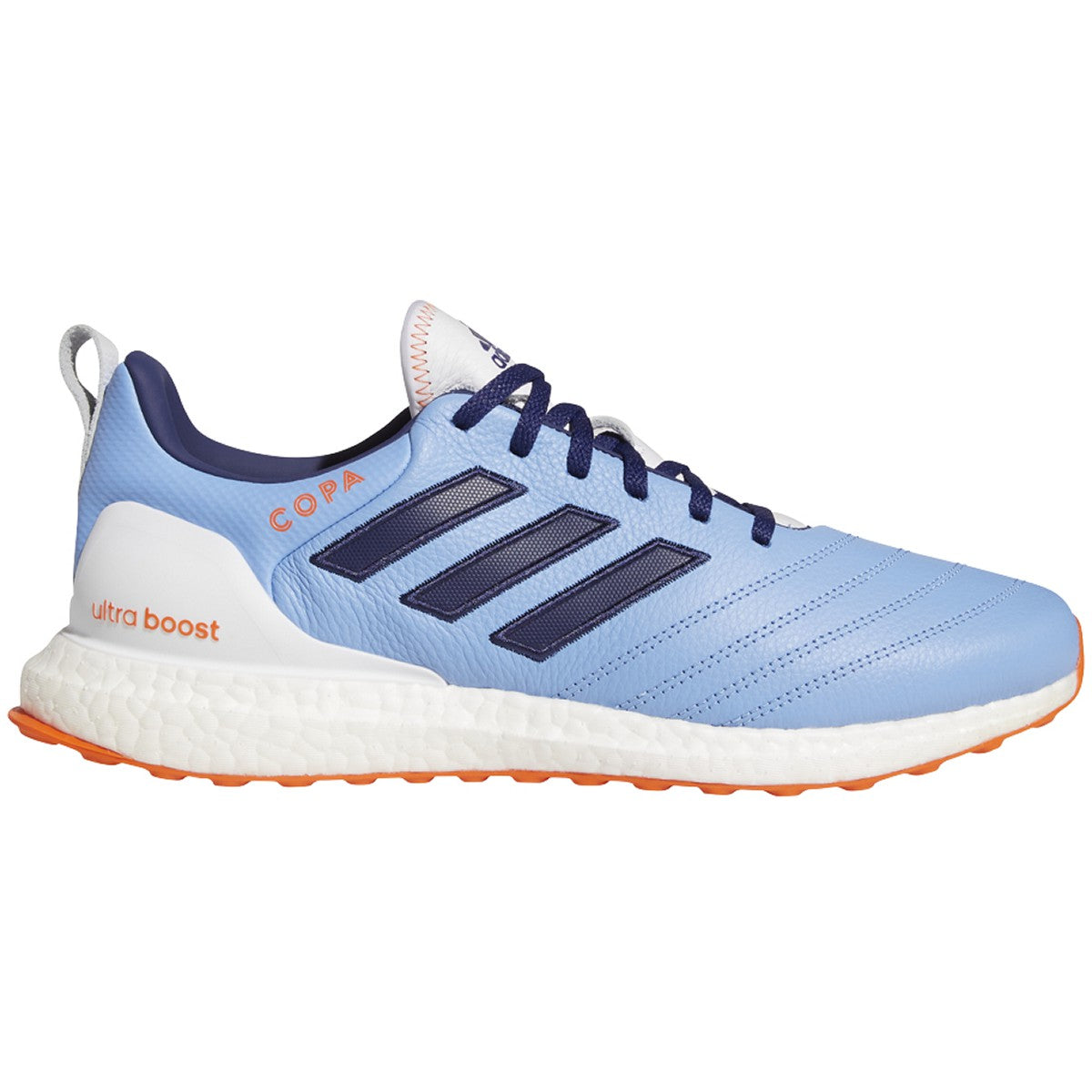 adidas Ultra Boost x Copa Mens Running Shoes in Baby Blue