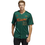 adidas University of Miami Hurricanes Mens Baseball Jersey