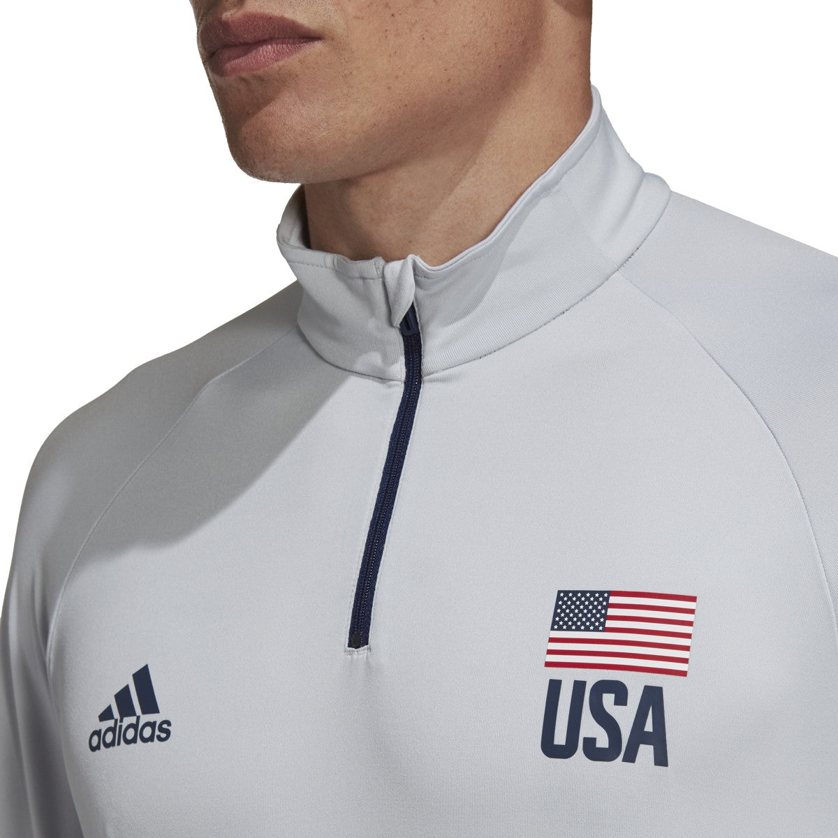 adidas USA Volleyball Quarter Zip Jacket - Mens Volleyball