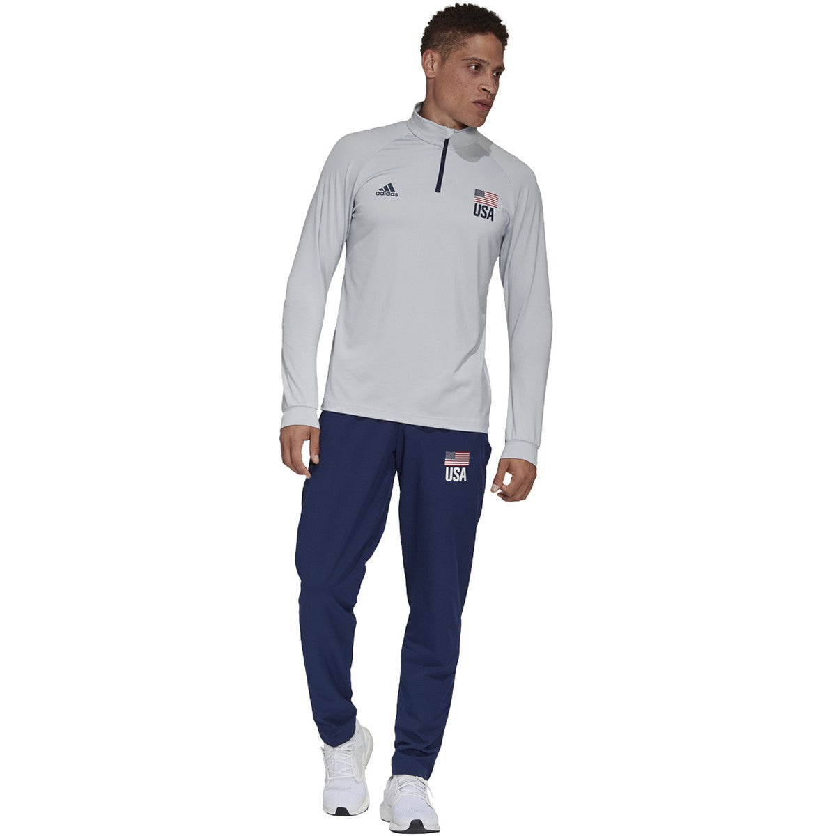 adidas USA Volleyball Quarter Zip Jacket - Mens Volleyball