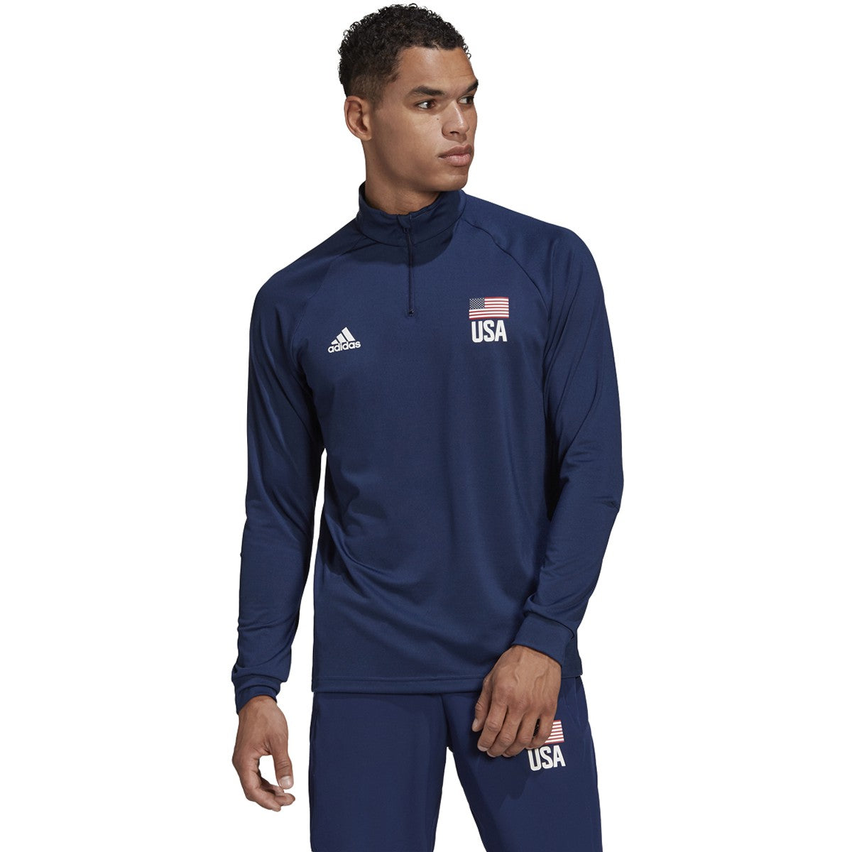 adidas USA Volleyball Quarter Zip Jacket - Mens Volleyball
