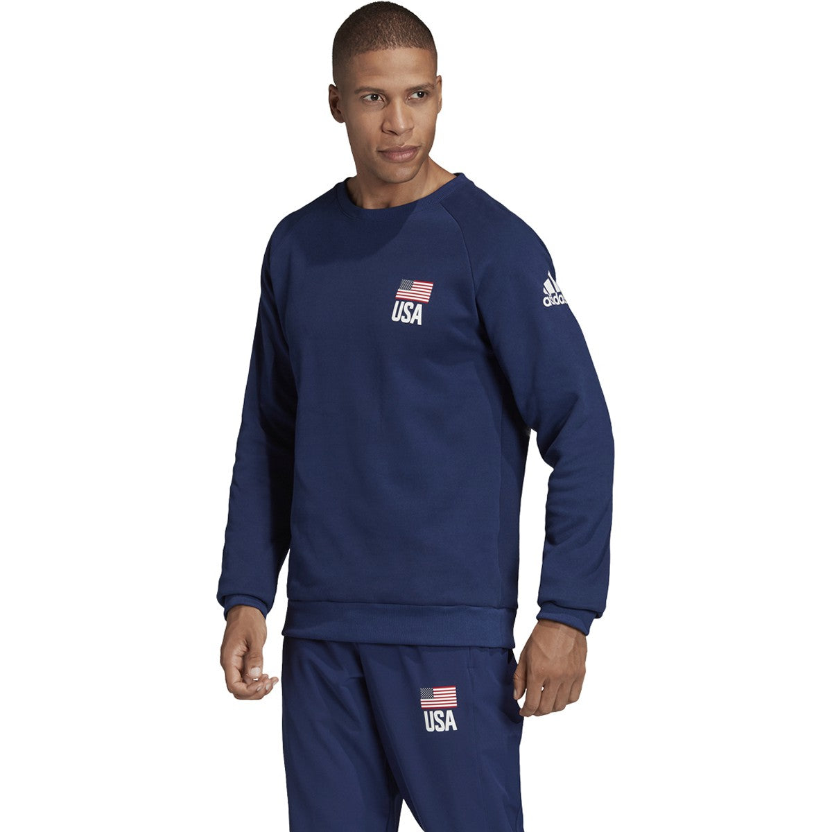 adidas USA Volleyball Crew Sweatshirt - Mens Volleyball