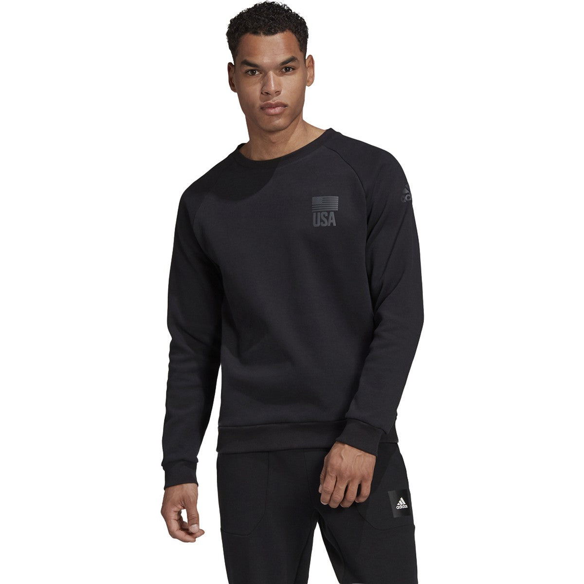 adidas USA Volleyball Crew Sweatshirt - Mens Volleyball