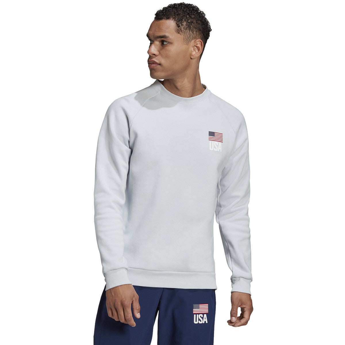 adidas USA Volleyball Crew Sweatshirt - Mens Volleyball