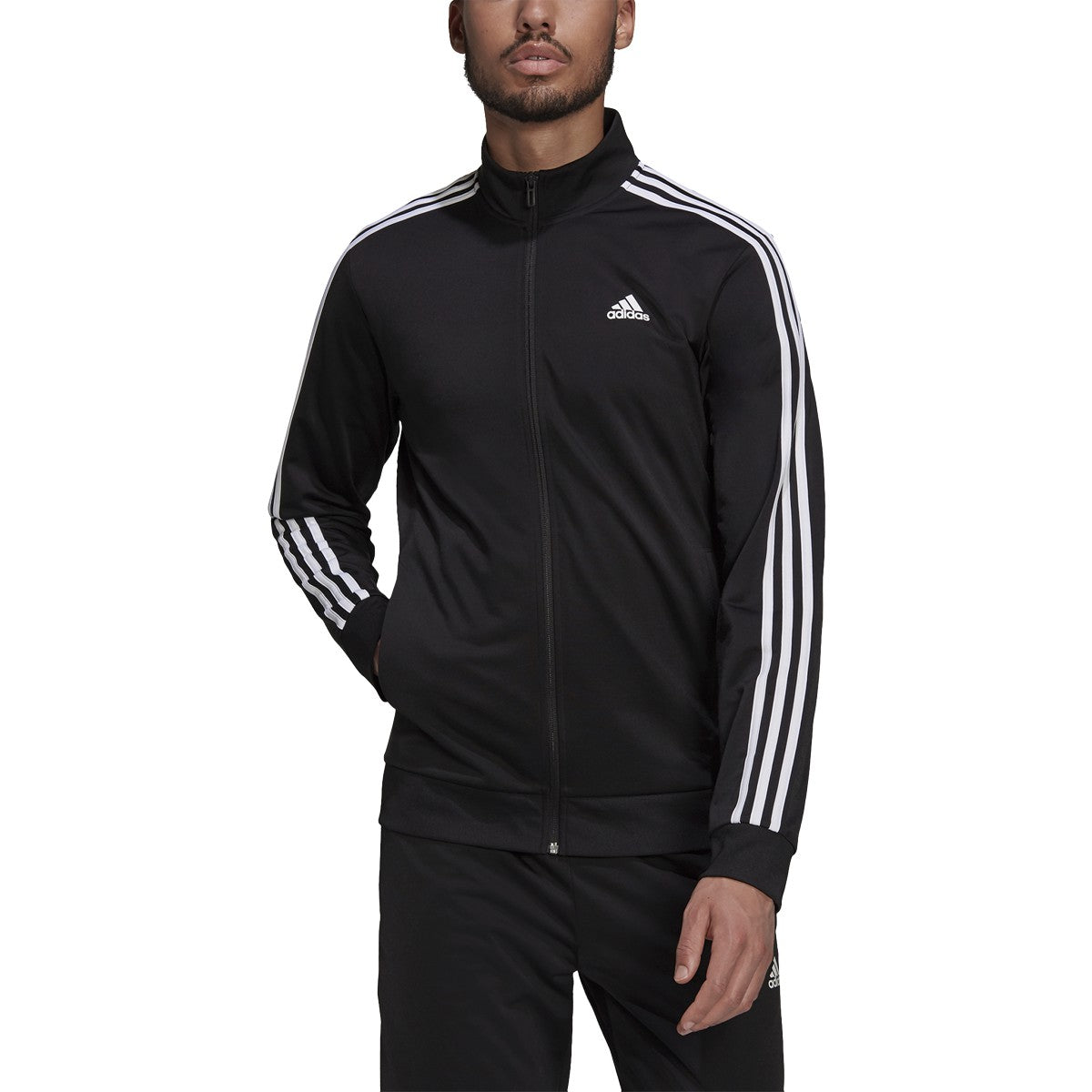 adidas Warm-Up Tricot 3-Stripes Track Jacket - Mens Casual