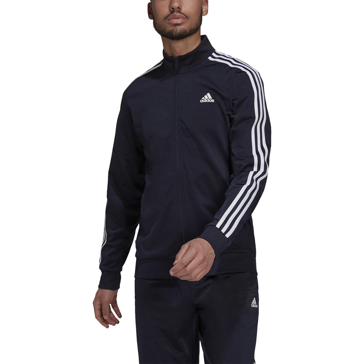 adidas Warm-Up Tricot 3-Stripes Track Jacket - Mens Casual