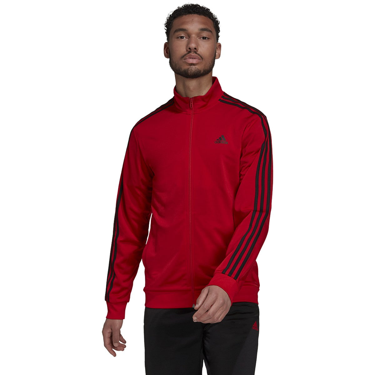 adidas Warm-Up Tricot 3-Stripes Track Jacket - Mens Casual