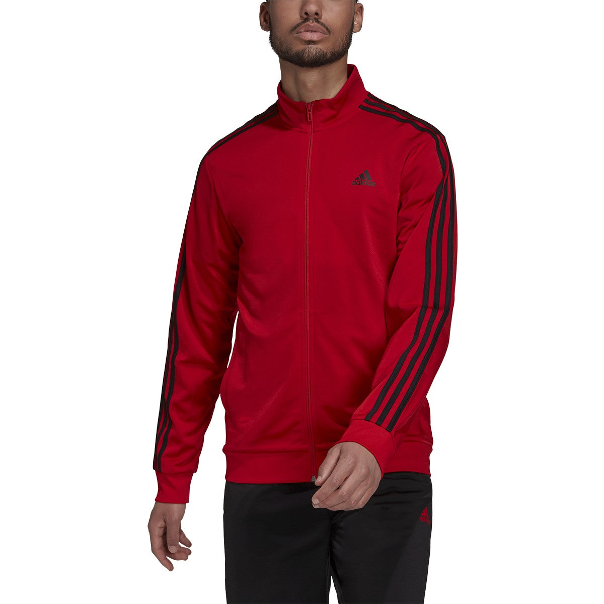 adidas Warm-Up Tricot 3-Stripes Track Jacket - Mens Casual